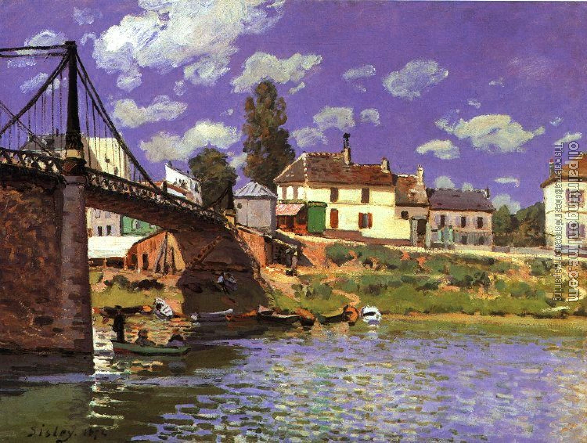 Sisley, Alfred - The Bridge at Villeneuve la Garenne